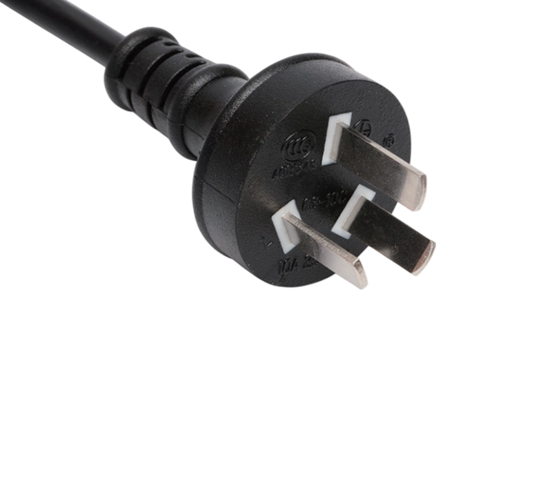 C3-10C 10A 250V Çin Standart Üç Pimli Düz Fiş