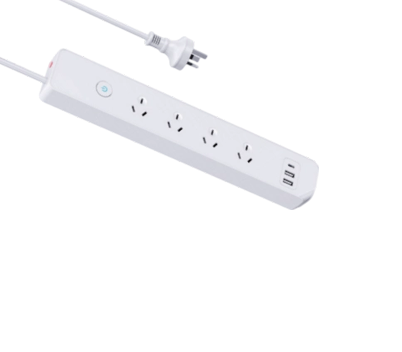 AU05 Avustralya Tarzı Güç Kablosu, 4 Çıkışlı, 2 USB-A Bağlantı Noktası ve 1 USB-C Bağlantı Noktası